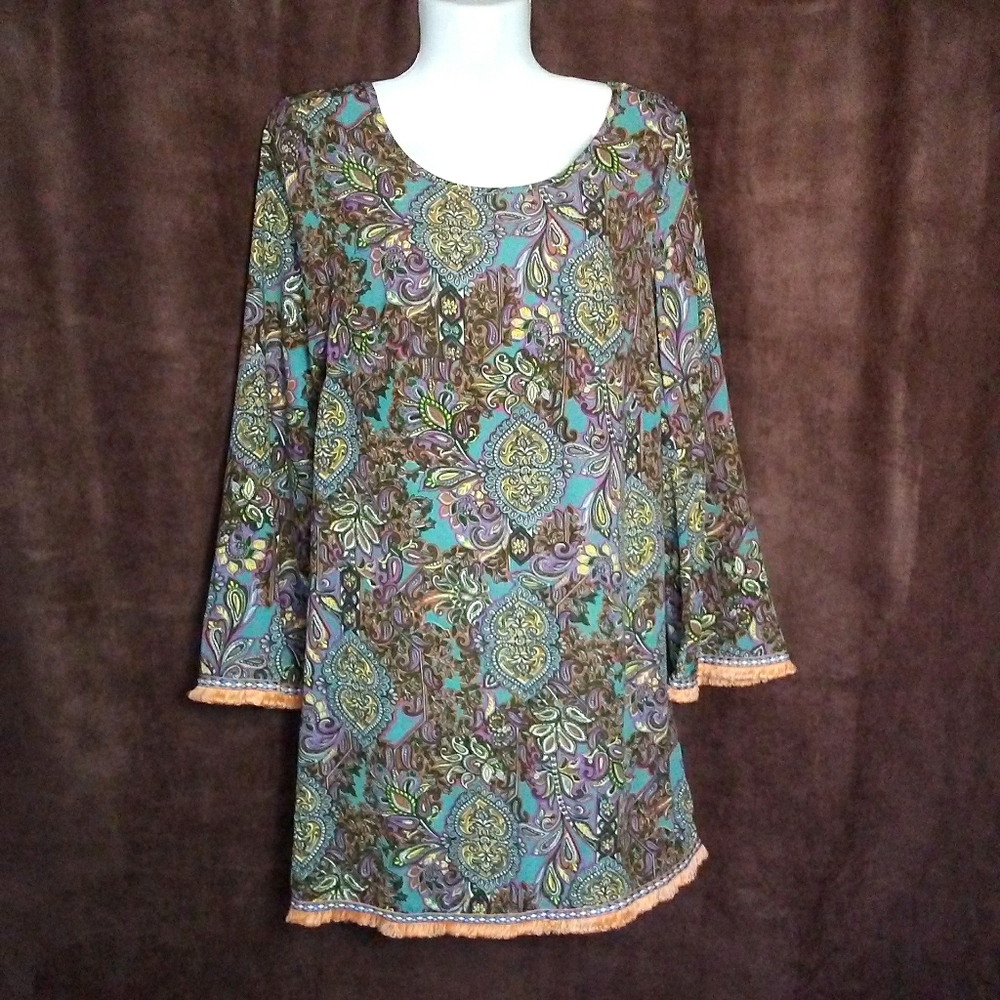 Tunic with fringe